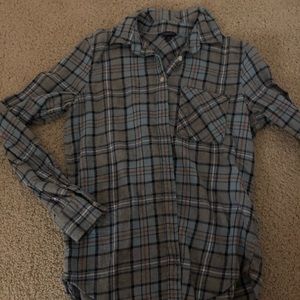 Flannel long sleeved shirt